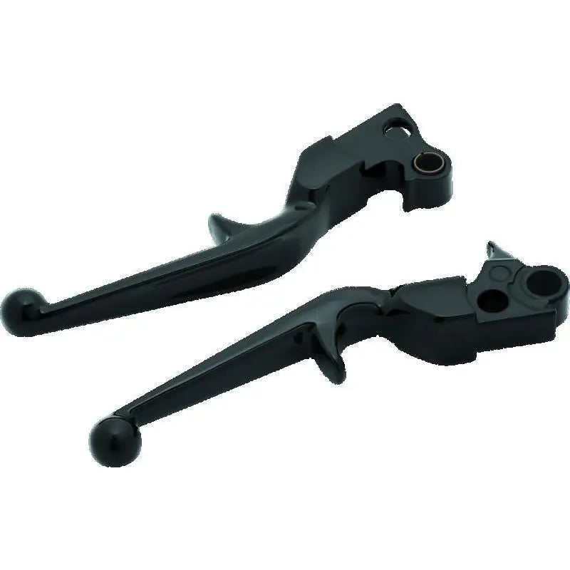 Kuryakyn 1845 Kuryakyn Trigger Lever Set 96-Up Cable Gloss Black - 1845