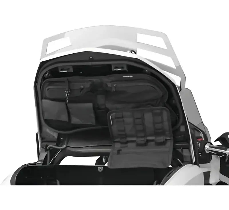 Kuryakyn trunk lid organizer for Gold Wing motorcycles keeps your gear neat and accessible
