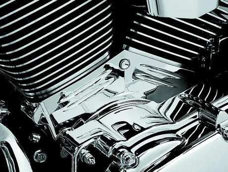 Kuryakyn Twin Cam Cylinder Base Cover 99-06 Chrome - Engine Components