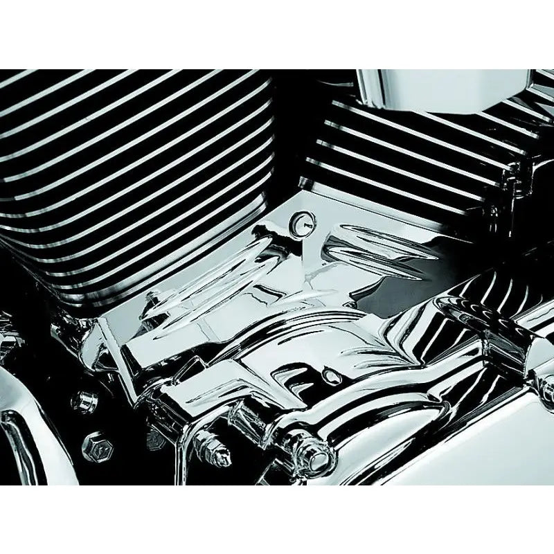 Kuryakyn 8143 Kuryakyn Twin Cam Cylinder Base Cover 99-06 Chrome