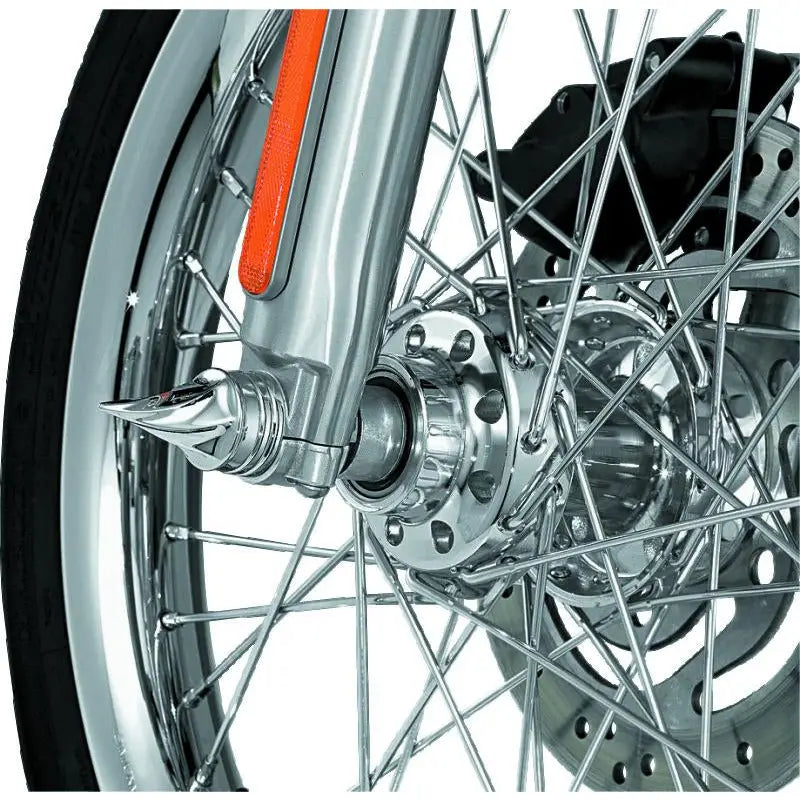Kuryakyn 1217 Kuryakyn Twisted Axle Caps Chrome - 1217