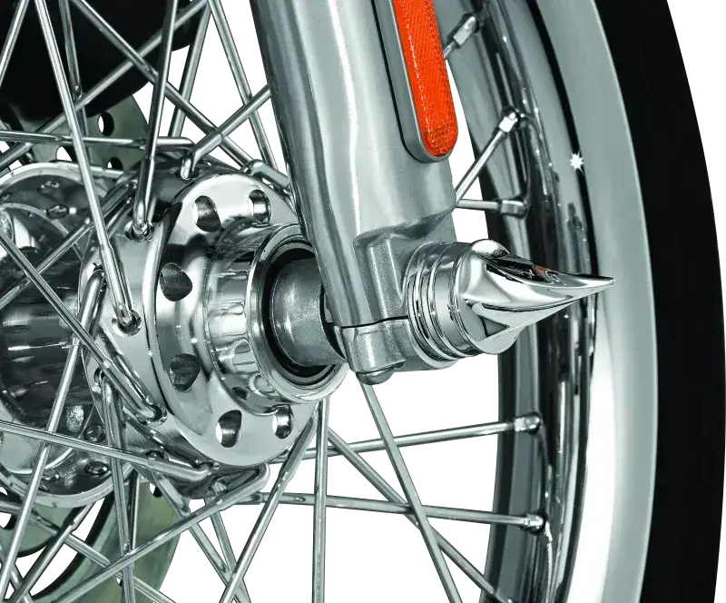 Kuryakyn Twisted Axle Caps Chrome - Engine Components