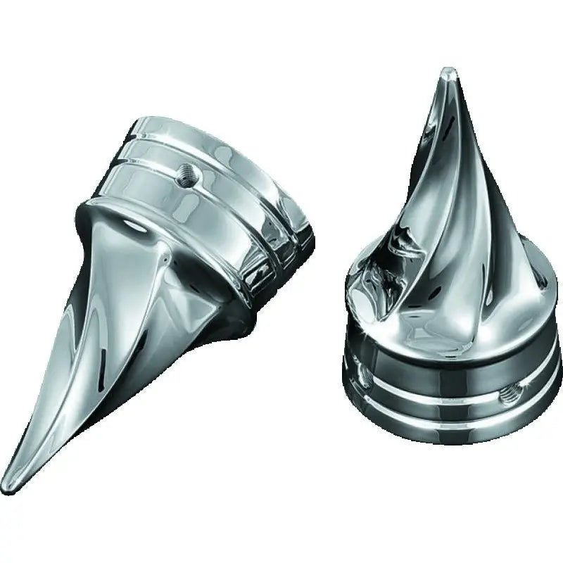 Kuryakyn 1219 Kuryakyn Twisted Axle Caps Chrome