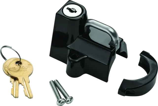 Kuryakyn Universal Helmet Lock 7/8-1-1/4 Black - RV and Auto Parts