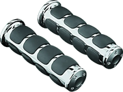 Kuryakyn Universal ISO Grip 7/8 inch Bars Black with unique vibration-reducing design and sleek black finish.
