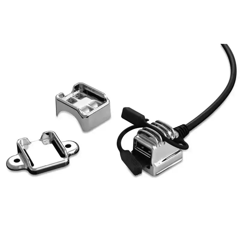 Kuryakyn USB Power Port Universal Charger Chrome - 1688 - Programmers & Chips