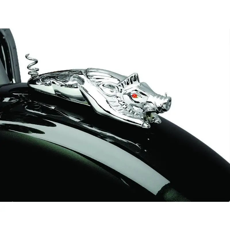 Kuryakyn 9022 Kuryakyn Wild Boar Fender Ornament Chrome