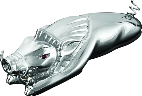 Kuryakyn Wild Boar Fender Ornament Chrome - Exterior Styling