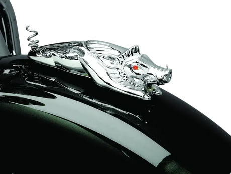 Kuryakyn Wild Boar Fender Ornament Chrome - Exterior Styling
