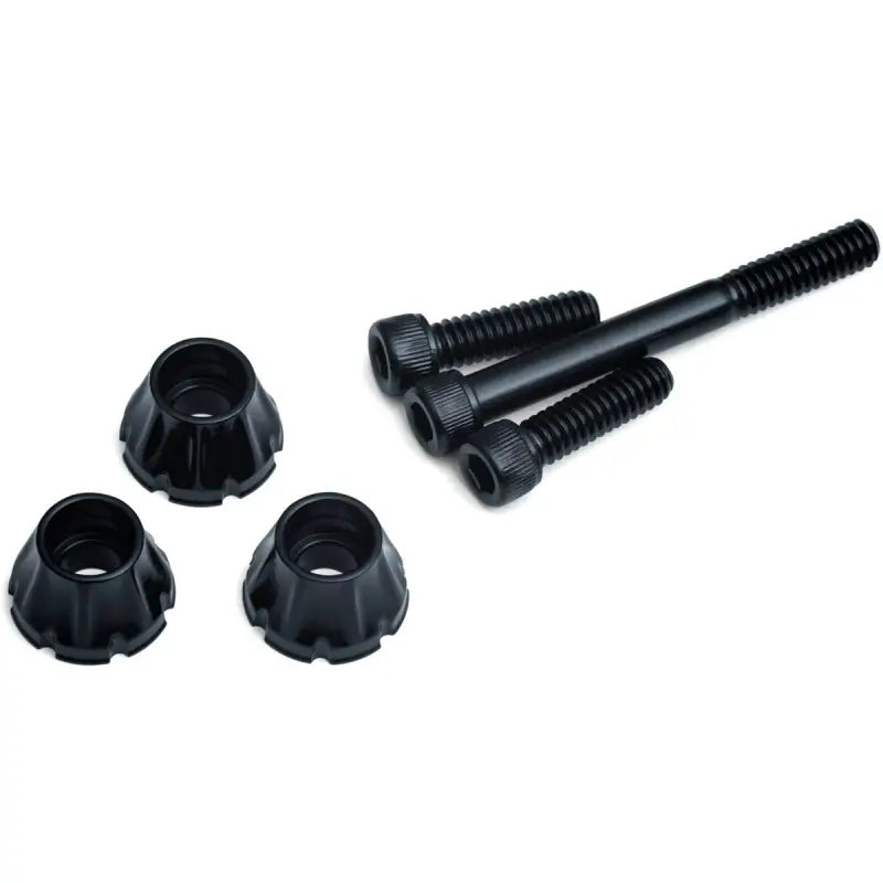 Black bolts and conical washers for Kuryakyn Windshield Screws FLTR Black 5722