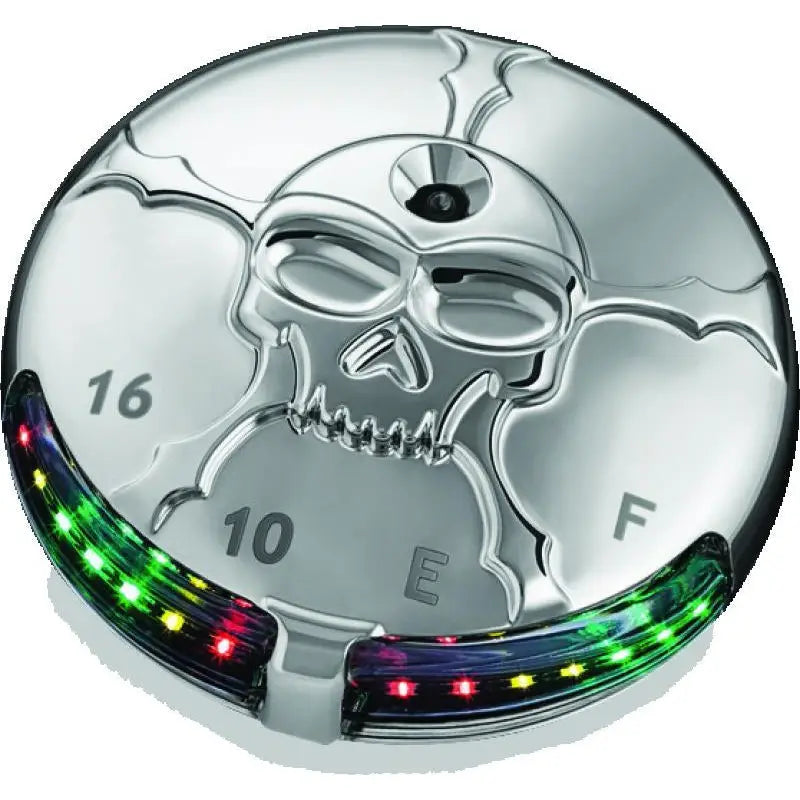 Kuryakyn 7357 Kuryakyn Zombie Fuel & Battery Gauge Chrome
