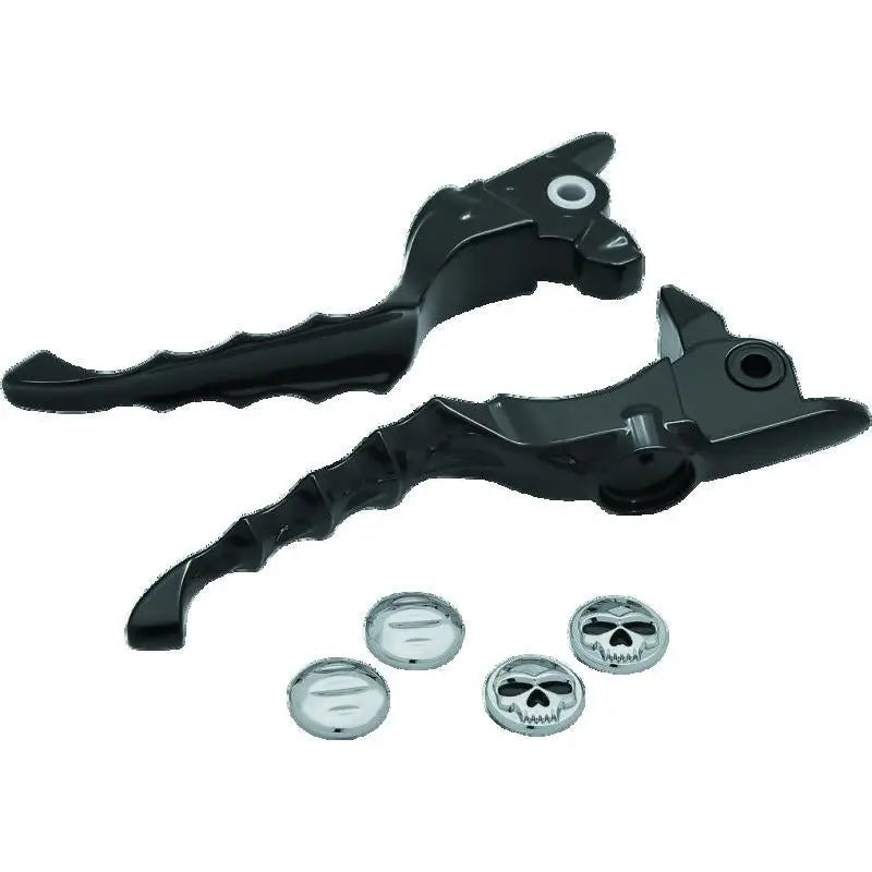 Kuryakyn 1983 Kuryakyn Zombie Lever Set 17-Up Touring Gloss Black - 1983