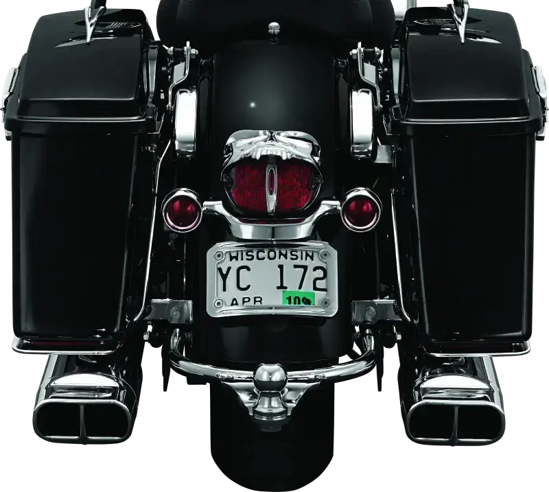 Kuryakyn Zombie Taillight Cover Chrome - Kuryakyn