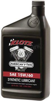 KLOTZ KV-1560 V Twin Syn 4t Engine Oil 15w60 1 Qt 10/Case