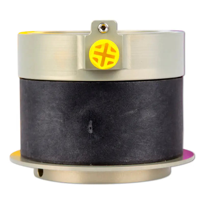 Cylindrical black and gray industrial component for KW Audi R8 4S HLS with V4 race tech