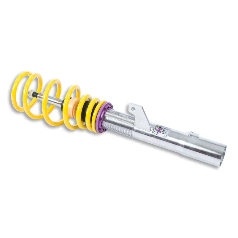 Yellow coilover suspension for Volkswagen Tiguan in KW Coilover Kit V1 with electronic dampers