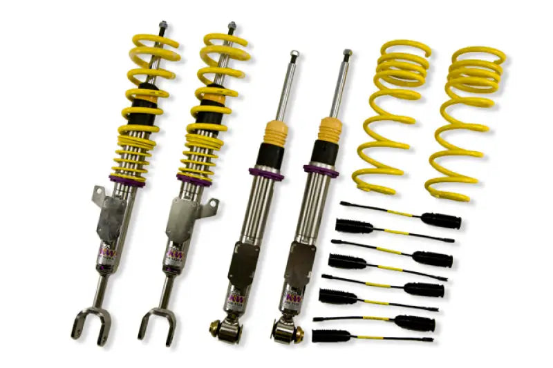 Yellow and silver coilover kit suspension for BMW 5Series F10 2011+ sedan