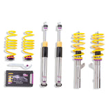Car suspension kit for VW Golf VII GTI showing KW Coilover Kit V3 setup