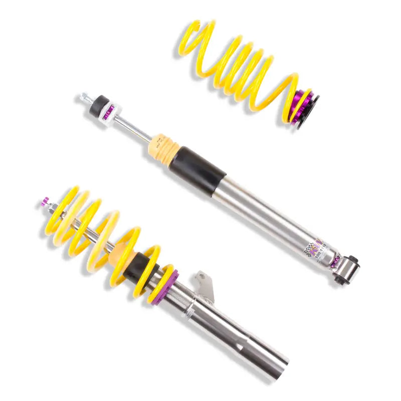 Yellow coilover suspension kit for VW Golf VII GTI without DCC, perfect coilover kit upgrade