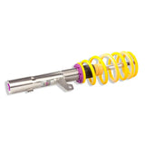 Yellow coilover suspension for VW Golf VII GTI from KW Coilover Kit V3