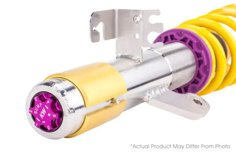 Adjustable coilover suspension component from KW Coilover Kit V3 Fiat for better driving experience