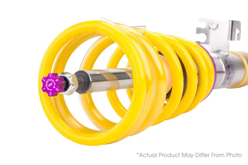 Yellow coilover suspension with purple adjuster knob for Honda Civic FA5 FG2 FD2 coilover kit