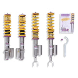 Four yellow and silver coilover kits with tools for Mitsubishi Lancer Kit V3 Mitsubishi EVO