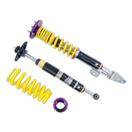 Yellow and purple coilover suspension kit for Challenger SRT Hellcat and Challenger SRT