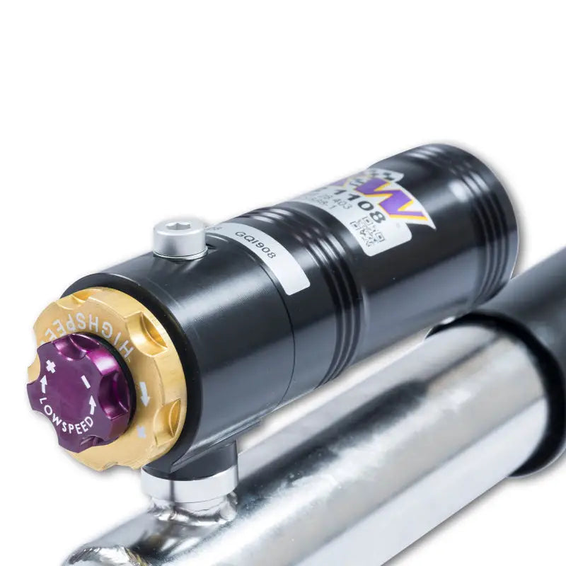 Black and silver coilover kit shock absorber with gold purple adjustment knob for Challenger SRT