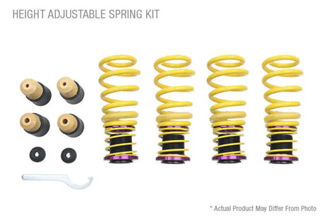 Height adjustable spring kit for Porsche Macan excluding Turbo to improve ride height adjustability