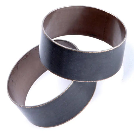 Two metal rings for KYB 46MM piston bush in the KYB 46mm piston suspension setup