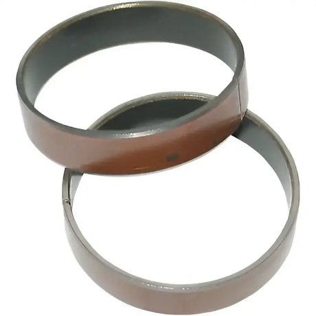 Two brown and black metal rings for 48mm piston bushing short KYB 48MM PISTON BUSHING SHORT