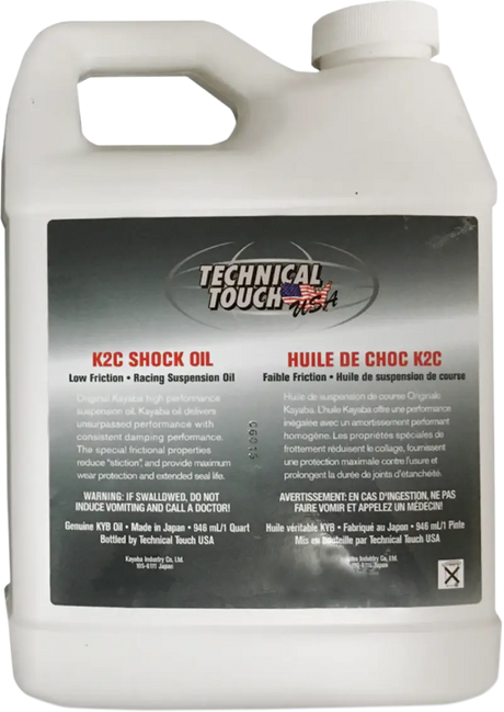 KYB K2C Shock Oil container for shock oil maintenance and KYB K2C shock performance