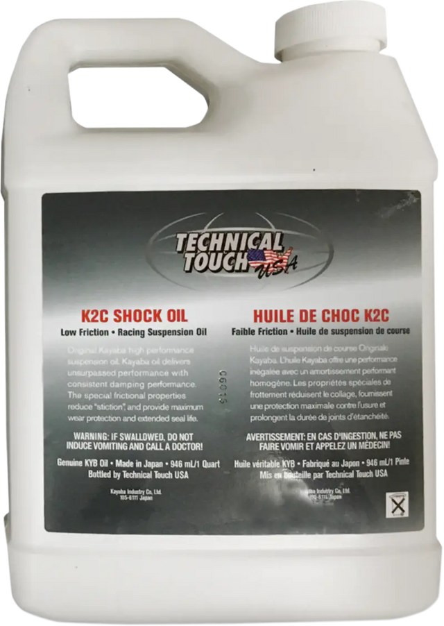 KYB K2C Shock Oil container for shock oil maintenance and KYB K2C shock performance