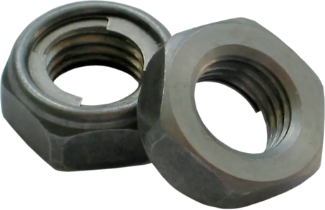 Two hexagonal metal nuts for KYB Locknut RV parts & accessories and truck parts