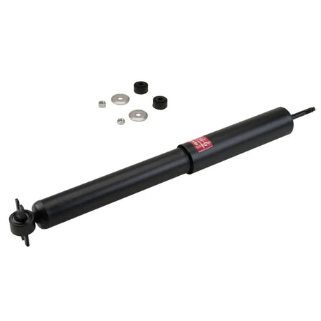 Black shock absorber with mounting hardware for Jeep Cherokee and Grand Cherokee enhance driving experience