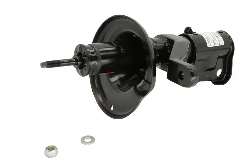 Black car strut assembly for Acura RSX left side with KYB shocks in the 2002-04 model