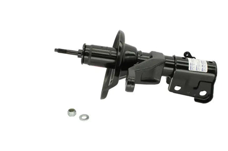 Black car strut assembly for Acura RSX with KYB shocks on the front left side