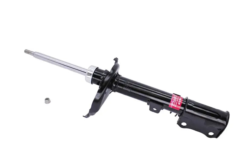 Black automotive shock absorber rear left for Lexus RX330 and RX350 from KYB Shocks