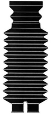 Black accordion-style bellows for KYB shocks strut boots on BMW Z Series, Cadillac Escalade, Chevrolet Avala