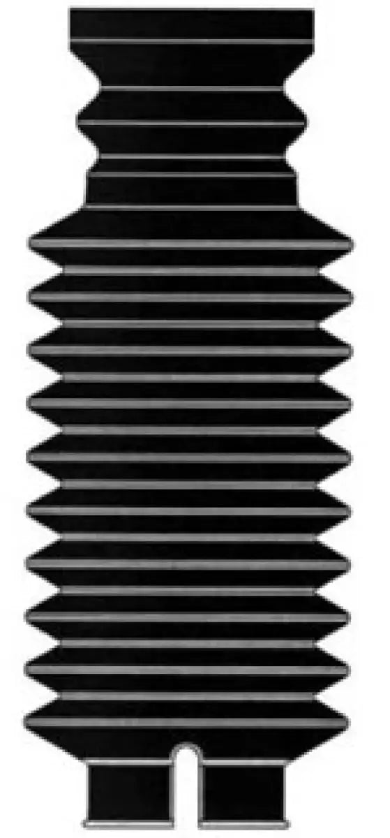 Black accordion-style bellows for KYB shocks strut boots on BMW Z Series, Cadillac Escalade, Chevrolet Avala