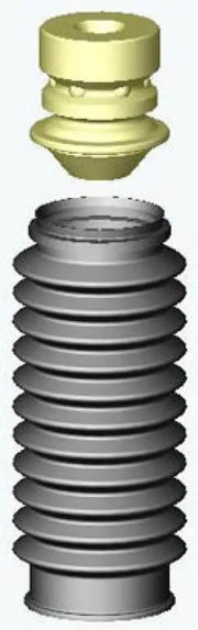 Automotive suspension bump stop and boot for KYB shocks struts strut boots Acura CSX Legend