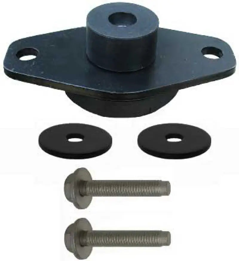 Black engine mount with hardware for KYB shocks strut mounts on Chrysler 300 and Dodge Pacifica