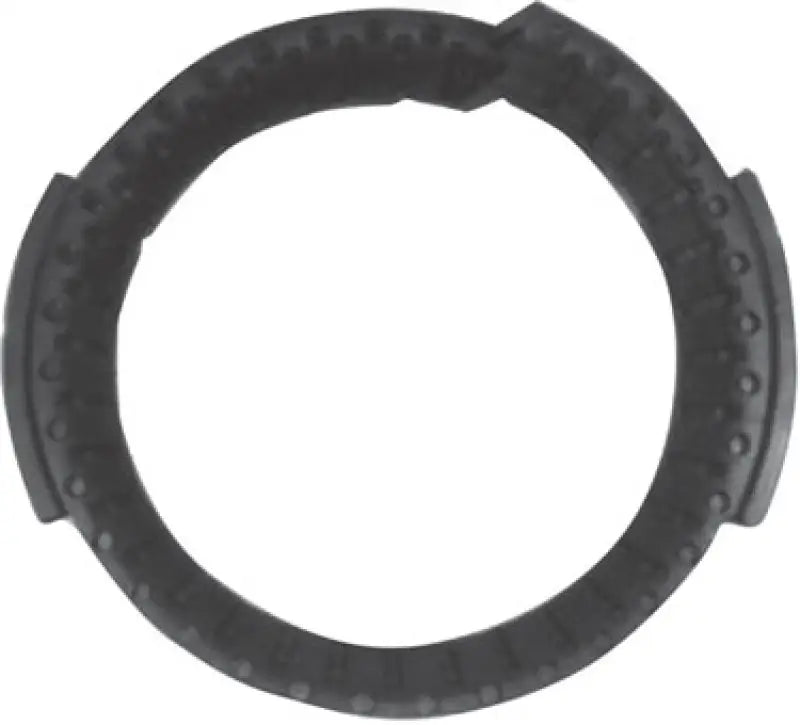 Black rubber seal with ridges for KYB shocks and rear strut mounts on Dodge Neon