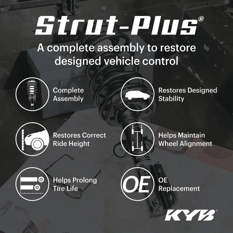 KYB SR4260 KYB Shocks & Struts Strut-Plus 12-14 Front Left Toyota Camry (L/LE/XLE/Hybrid) w/2.5L