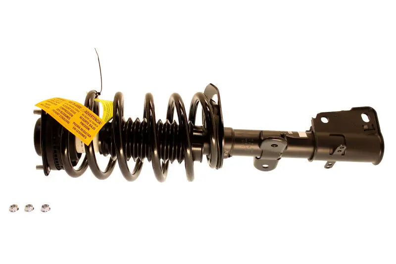 Black strut assembly with coil spring for Chrysler Town & Country Dodge Grand Caravan KYB shocks