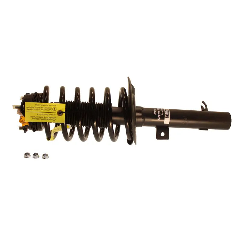 Black Ford Focus strut assembly with coil spring for KYB Shocks Strut Plus model