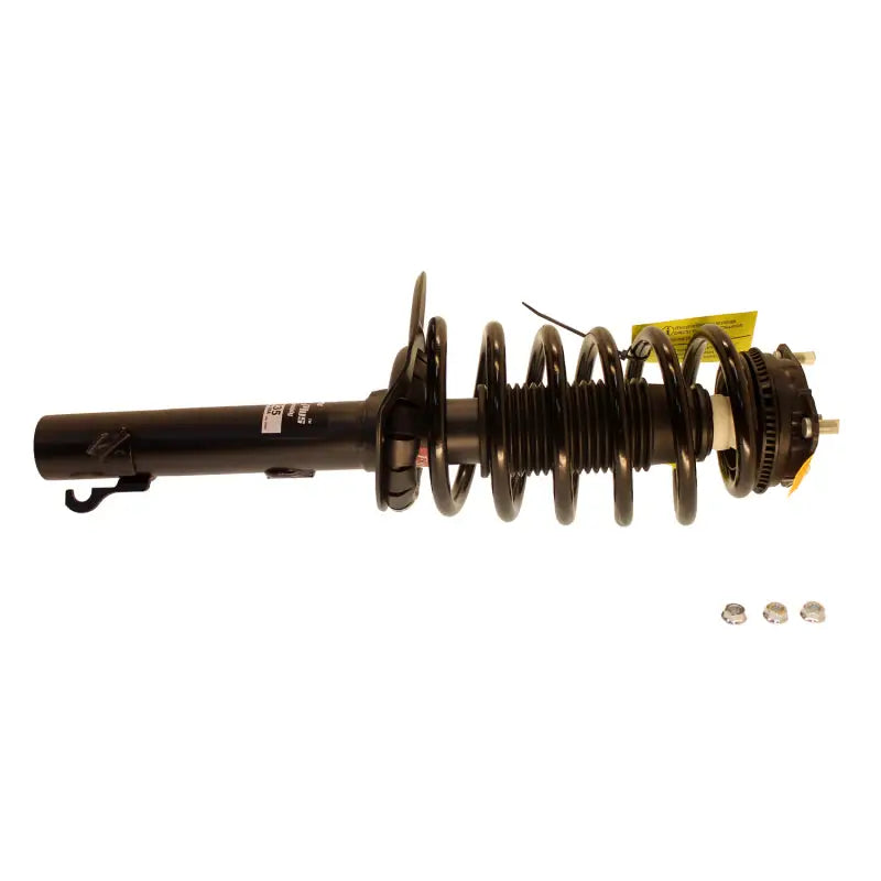 Black Ford Focus strut assembly with coil spring for KYB Shocks Strut Plus front right