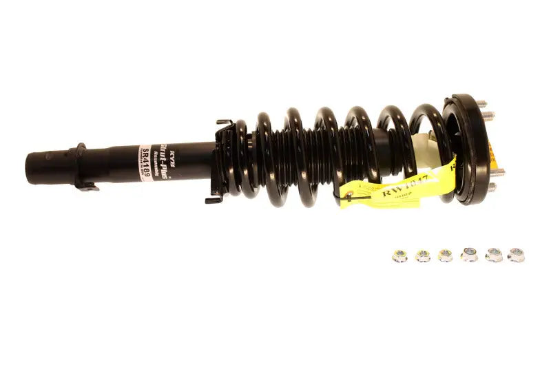 Black coil spring strut assembly with hardware for KYB shocks and struts strut plus fit Honda Accord