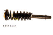 Black coil spring strut assembly with mounting hardware for KYB Shocks Struts Strut Plus